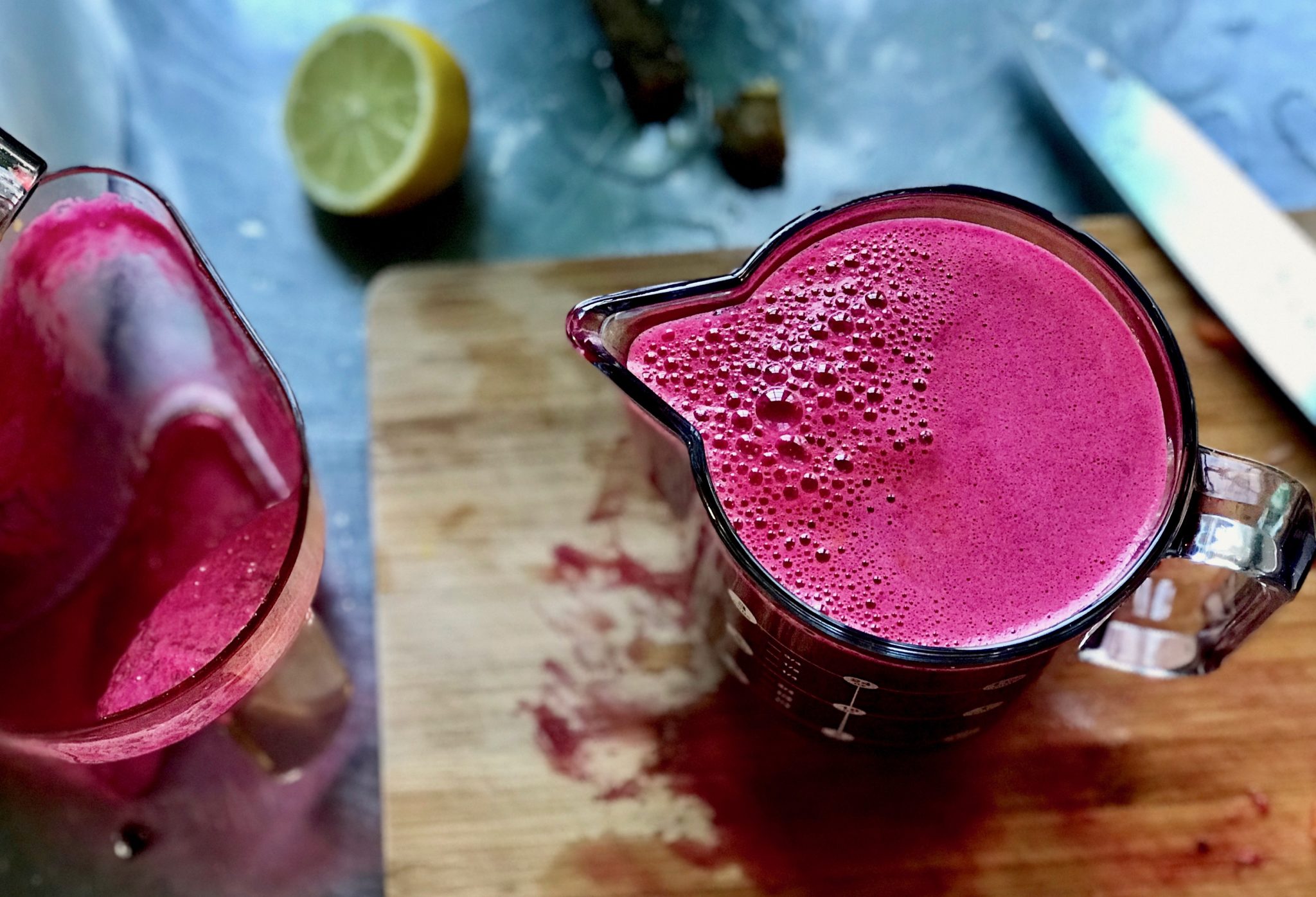 beet, carrot, and apple juice