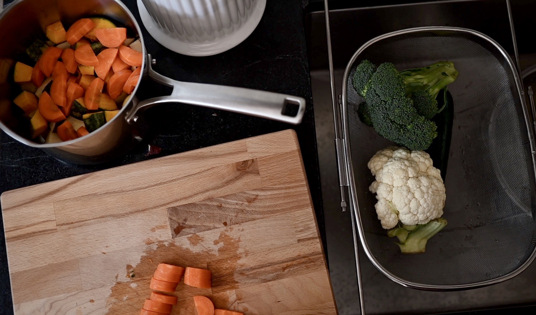 cook harder vegetables frist