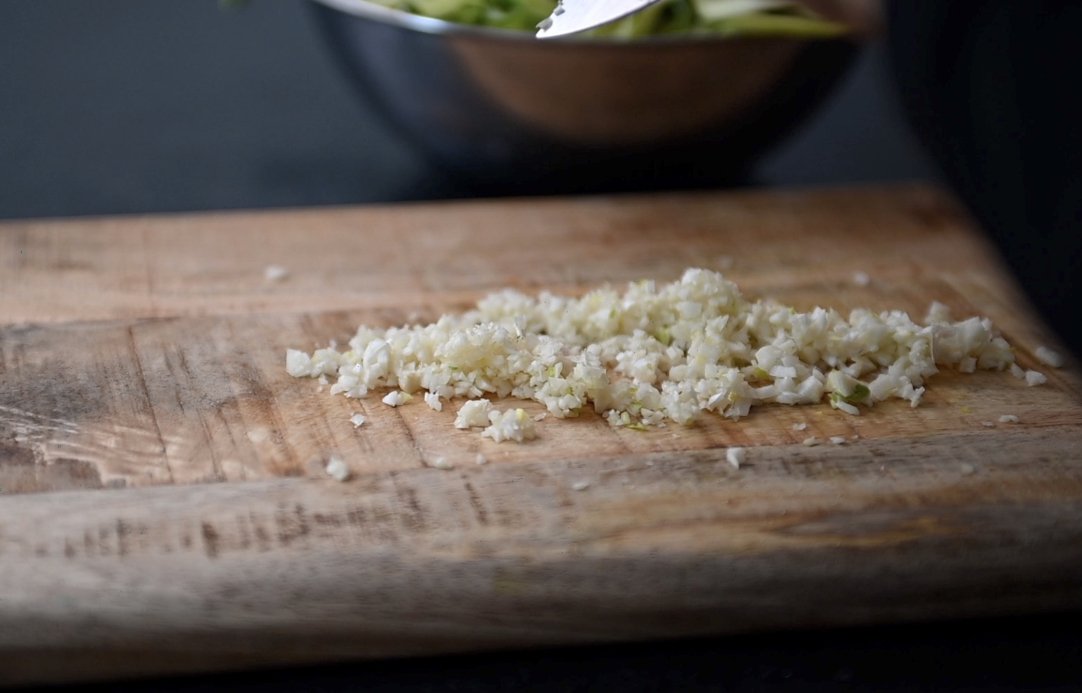 finely chopped garlic