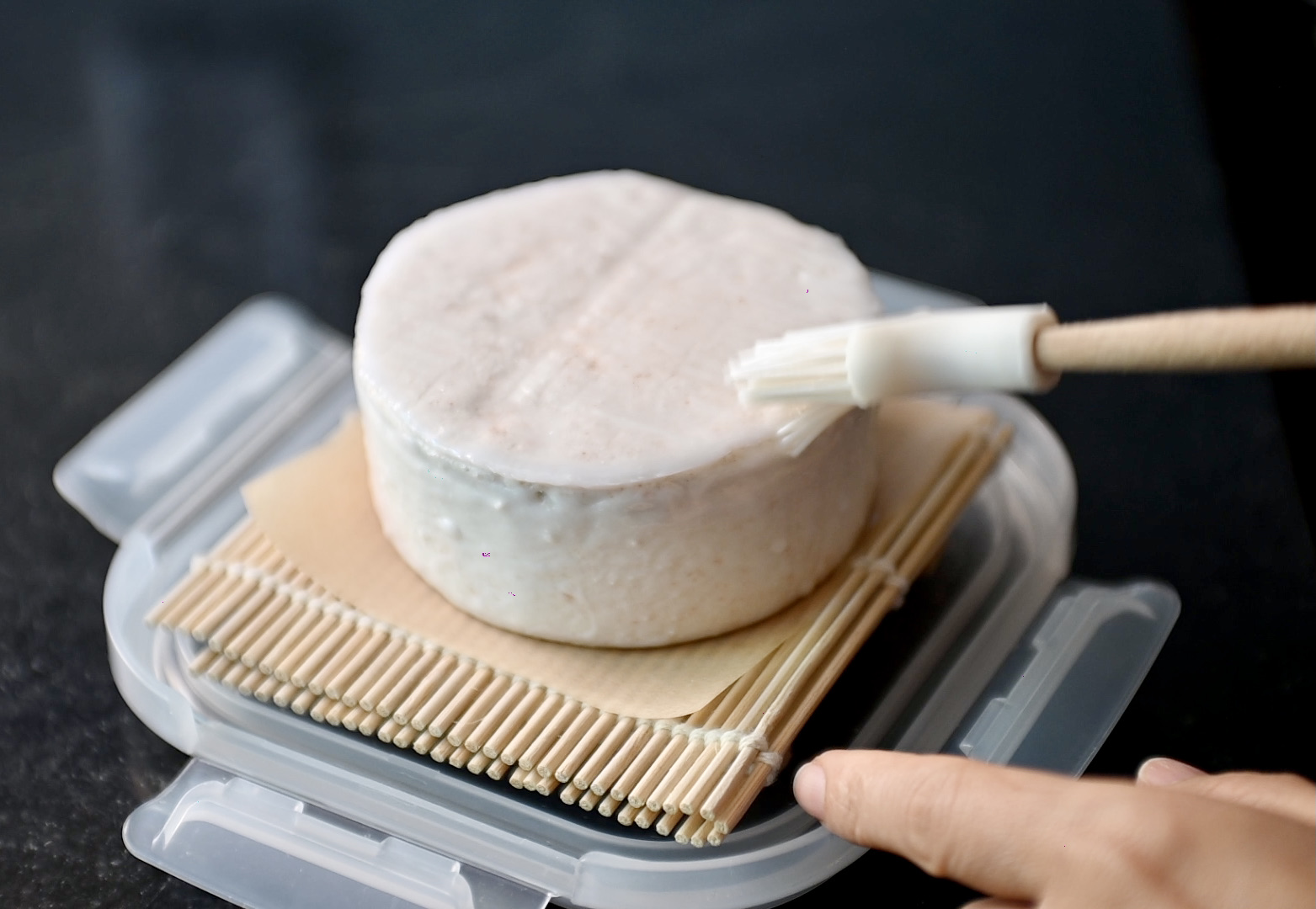 coating vegan cheese