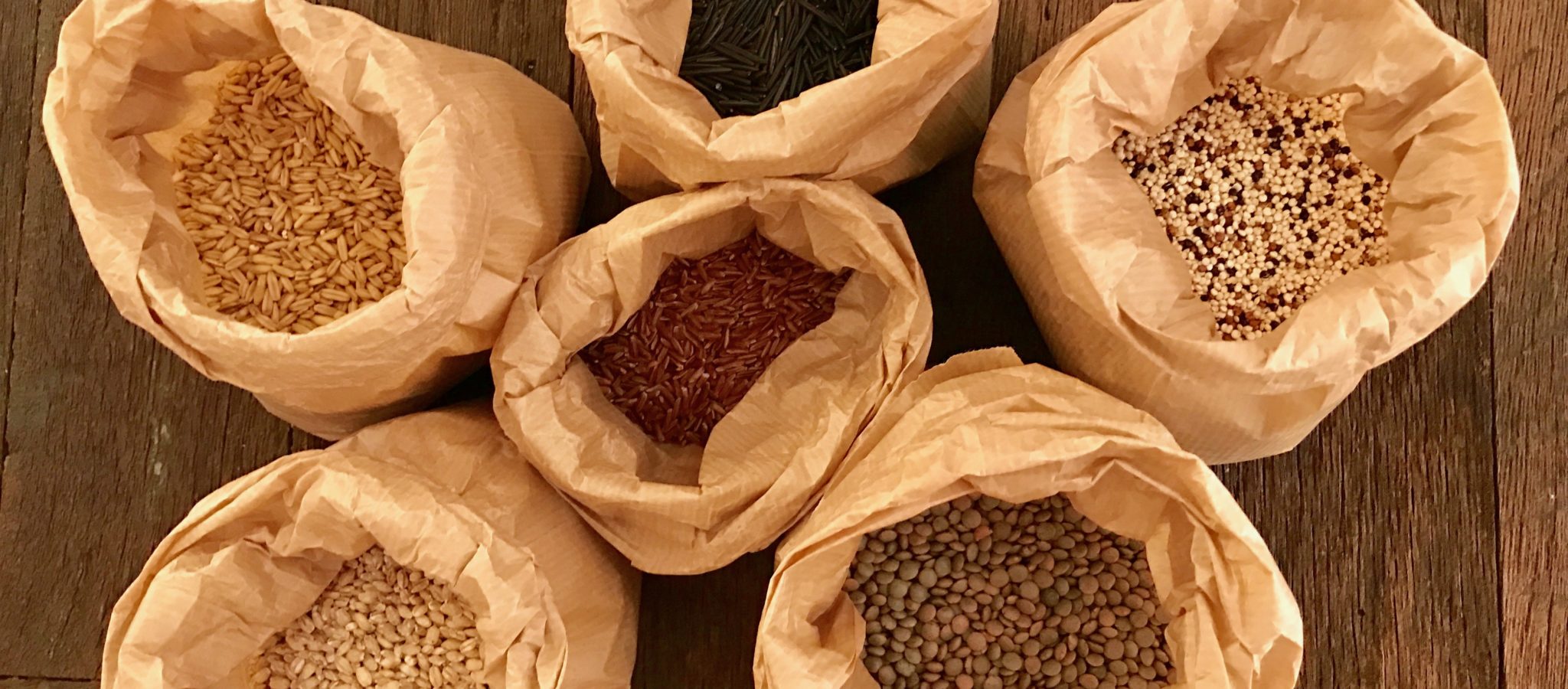 dried whole grains of choice