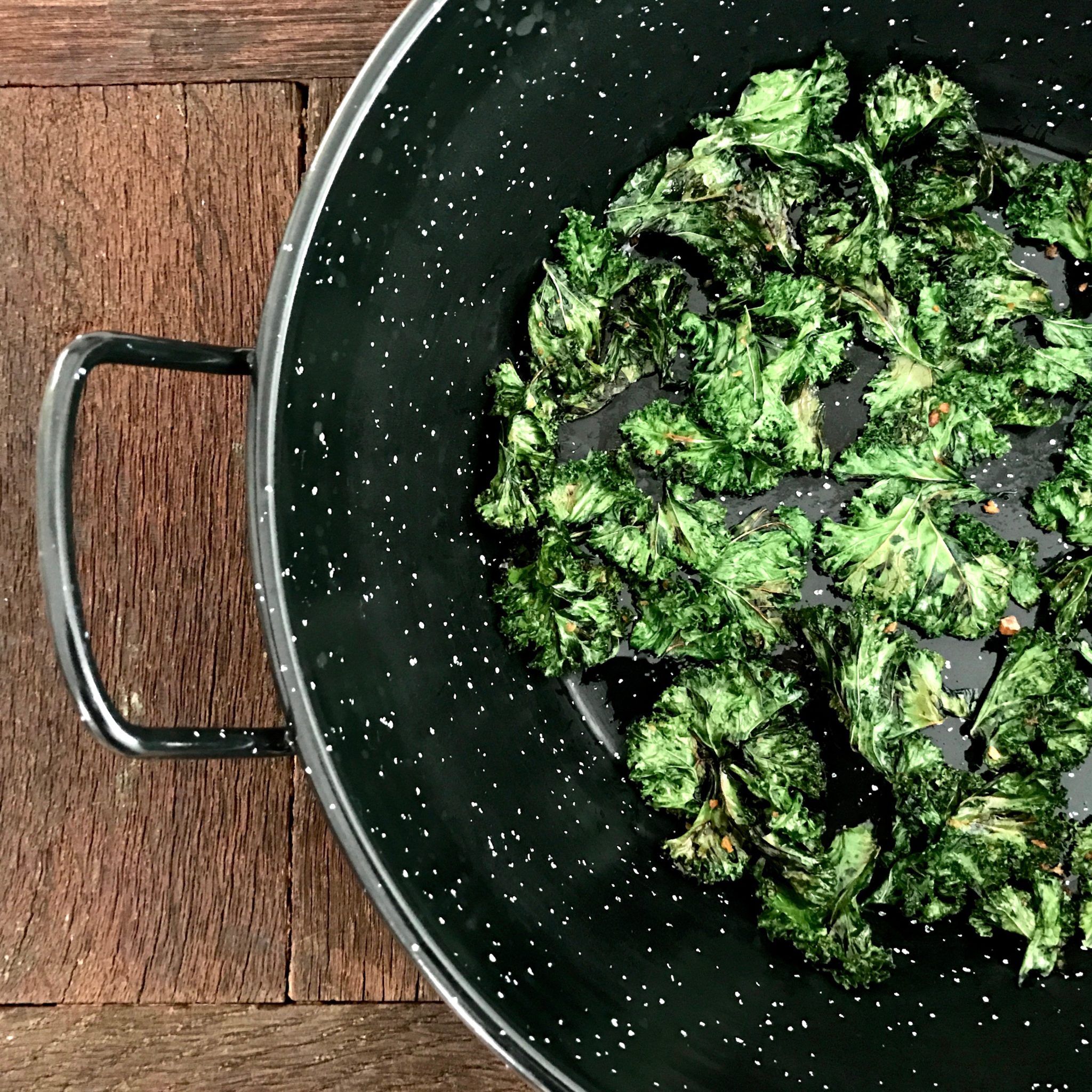 Kale Chips without an oven!